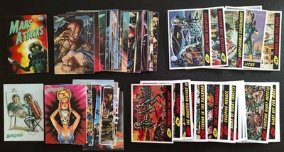 1994 Topps MARS ATTACKS Trading Cards Deluxe Reissue 54 Cards From All Sub-sets - Image 1 of 4