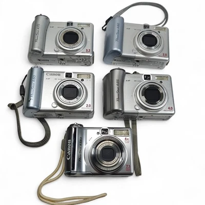 5 x Canon цифровые фотоаппараты работа лот PowerShot A75, A60, A85, A560, A60 - Изображение 1 из 2