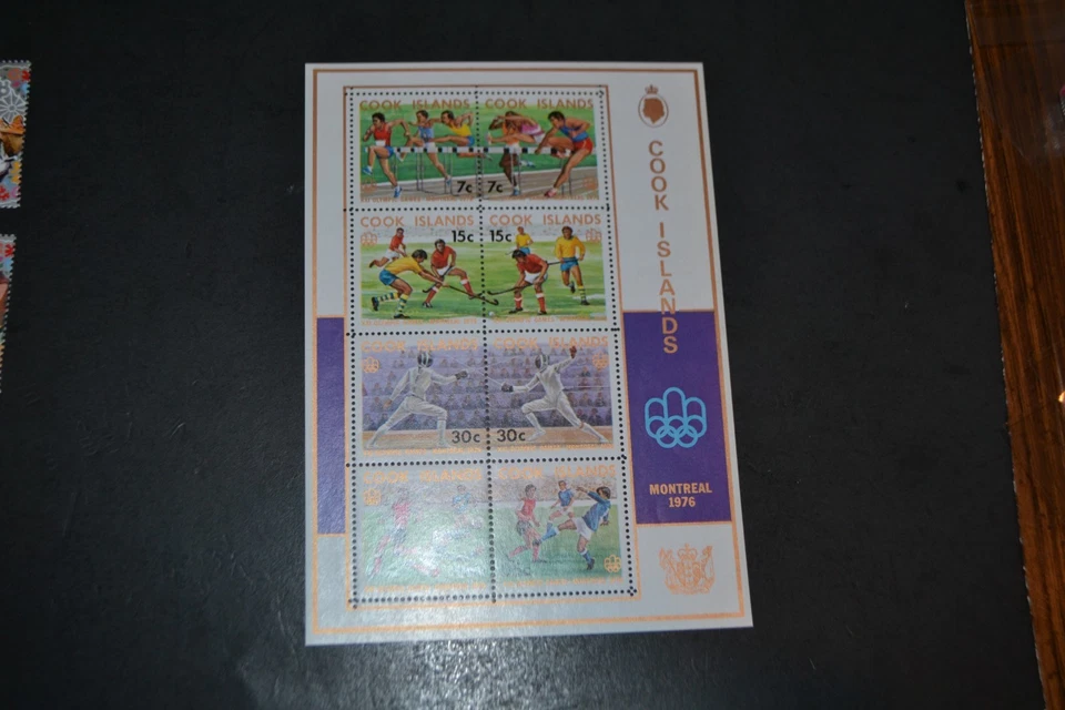 COOK ISLANDS SCOTT #454C JUEGOS OLÍMPICOS DE VERANO DE MONTREAL 1976 MNH JUEGO DE 1 Foto 1 de 1