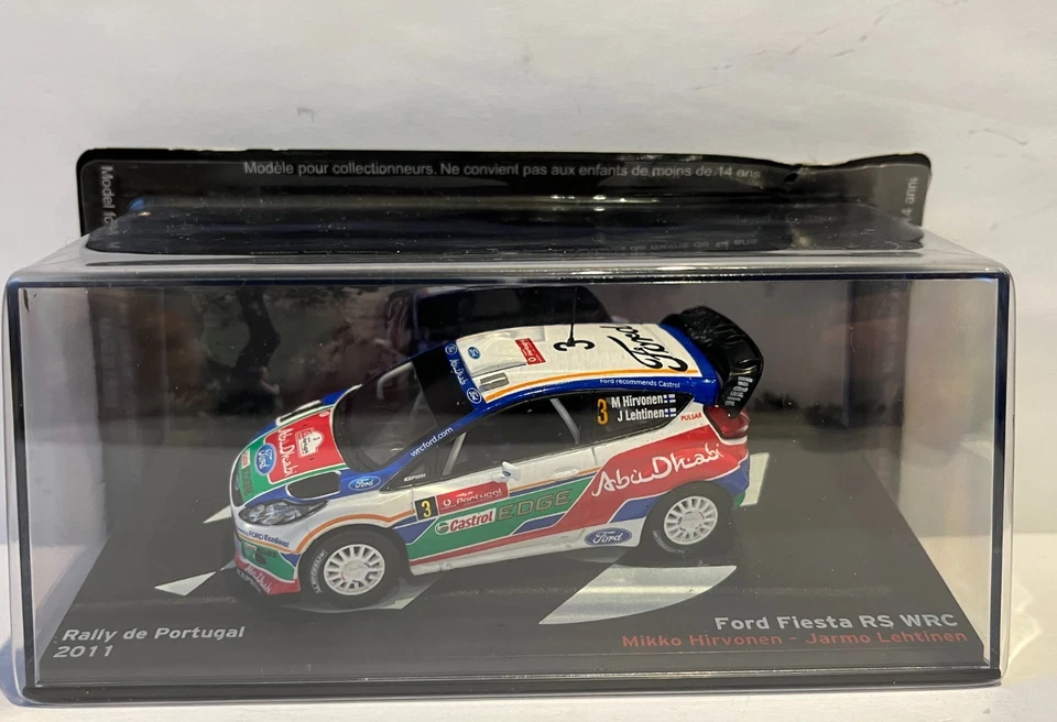 Auto Ford Fiesta RS WRC #3 M.HIRVONEN Rally Portogallo 2011 1/43 IXO ALTAYA - Immagine 1 di 1