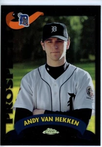 2002 Topps Chrome Black Refractor #T220 Andy Van Hekken Tigers 060/100 - Bild 1 von 2