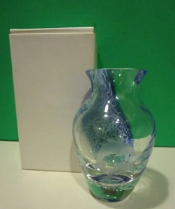 LENOX DOLPHIN PETITE PARADISE VASE Caithness Art Glass - SCOTLAND -- NEW in BOX - Picture 1 of 6
