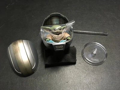 Cochecito flotante Hot Toys TMS043 Star Wars The Mandalorian Grogu escala 1/6 con soporte Foto 1 de 4