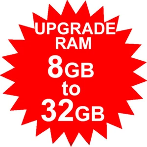 8GB TO 32GB RAM UPGRADE (VALID WITH PC OR LAPTOP PURCHASE ONLY) - Picture 1 of 1