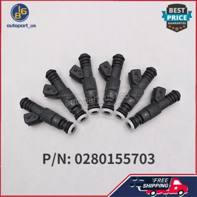 Boquilla de inyectores de combustible apta para Chrysler Stratus Dodge Neon Jeep 0280155703 (6x) Foto 1 de 4