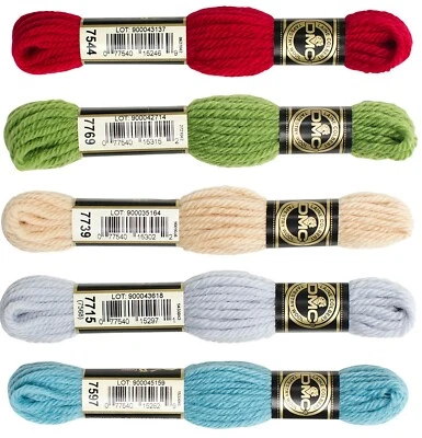 DMC Laine Colbert Tapestry Wool Yarn NEEDLEPOINT 8 yard U-CHOOSE 7400 thru 7999