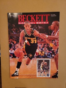 November 1994 Beckett Basketball Monthly Magazine #52 Reggie Miller Cover