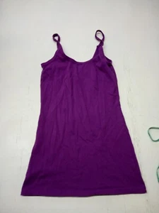 Juniors OP Purple Solid Color Round Neck Tank Top Size M (7/9)  - Picture 1 of 5