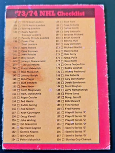 1973-74 O-Pee-Chee #129 Checklist 2**NO CREASES**UNMARKED** - Bild 1 von 2