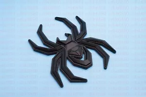Matte Black Spider Emblem Fit F-150 Silverado Sierra RAM Black Widow Edition 1PC - Picture 1 of 7