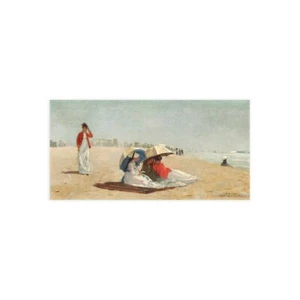 Stampa su Tela su Carta Poster o Quadro Winslow Homer East Hampton Beach, Long I - Picture 1 of 2