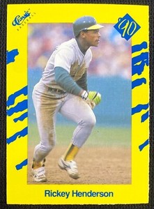 1990 Classic Baseball (HOF) Rickey Henderson #T27 (FANTASTIC) - NEAR MINT + Cond