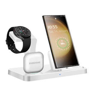 3in1 Fast Charging Station For Samsung Galaxy 6 Classic S23+ Z Flip 5/4 Fold 5/4 - Picture 1 of 22