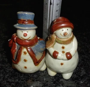 VINTAGE URLAUB SALZ & PFEFFERSTREUER SET - WINTER - SCHNEEMÄNNER - J.C.PENNEY - Bild 1 von 4