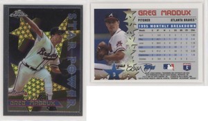 1996 Topps Chrome Greg Maddux #3 HOF