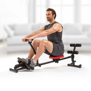 AU New Rowing Machine Rower Resistance Exercise Fitness Gym Home Cardio 150kg - Picture 1 of 12
