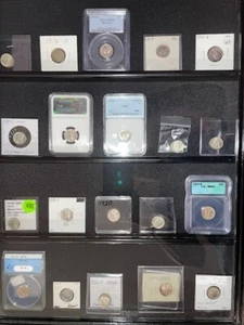Mercury Dime set 1916-1945 ( NGC,PCGS,ANACS & ICG ) - Picture 1 of 4