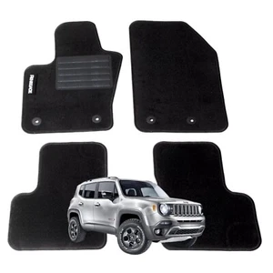Set 4 Stücke Teppich-Fußmatten Geeignet für Jeep Renegat Von 2014 (18 CM - Bild 1 von 7