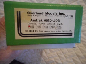 NIB Overland Models Amtrak AMD-103 Locomotive # 800 N scale - Picture 1 of 2