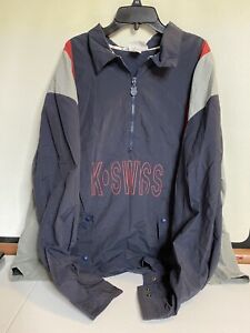 Vintage? K-Swiss Pull Over Lite Weight Jacket Size L