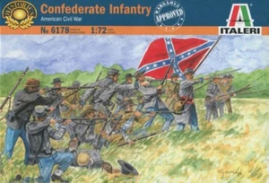 ITALERI 1/72 - American Civil War - 6178 Confederate Infantry - ON SPRUES - Picture 1 of 1