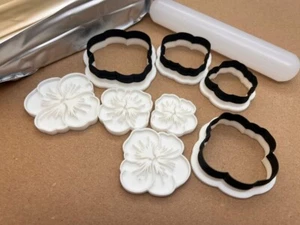 3d printed Flower Shaped Cutter + Stamp Sets Poppy - Picture 1 of 2
