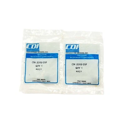 LOT of 2 CDI 5285-2SF RF Coxial Connector, Cable Mount - Image 1 of 4