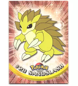 Pokémon 1999 Light Play Topps Serie 1 primera impresión logotipo azul barra de arena 28 - Imagen 1 de 2