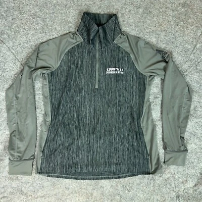 Camisa para mujer Louisville Cardinals extra grande gris cuarto cremallera NCAA natación Foto 1 de 4