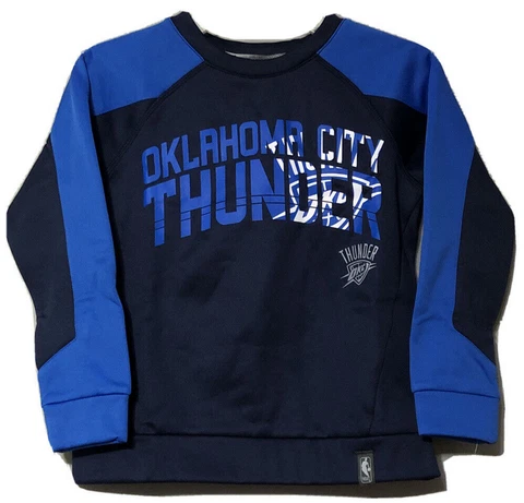 NBA Oklahoma City Thunder  "Back Court Crew" Sweatshirt Kids Medium (5/6) NWT Cover