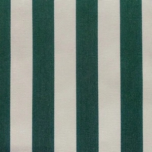 Sunbrella Forest Green and White Striped Outdoor Upholstery Fabric. 140cm Wide. - Picture 1 of 7