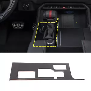 Matte Black Center Control Gear Panel Trim Cover For Tundr@ Sequoia 2022-23 - Foto 1 di 7