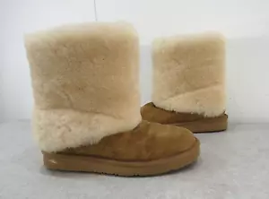 UGG Patten Chestnut Suede Sheepskin Women Boots UK Size 4.5/EU 37 - Picture 1 of 3