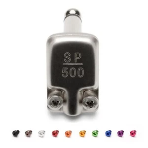 Conector SquarePlug SP500 mono de bajo perfil (TS) ángulo recto de 6,35 mm. NÍQUEL - Imagen 1 de 2