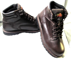 Herren Thorogood Arbeit Sicherheitsstiefel Braun Leder Größe 11,5W. 24/90242 Ex Zustand - Bild 1 von 14