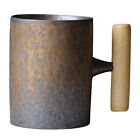 Keramik Kaffee Becher Rustikalen Wirkung Tee Tasse mit Holz Griff, Bier Milch