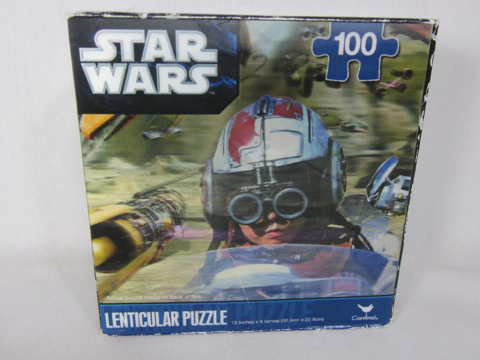 Star Wars Puzzle Lenticular 100 PC 2010 Cardinal Inds Darth Vader 18859