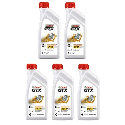 OLIO MOTORE CASTROL GTX 5W30 RN17 ACEA C3 RENAULT 100% SINTETICO 5 LITRI RENAULT - Bild 1 von 4
