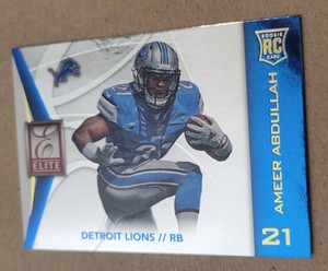 2015 Donruss Ameer Abdullah #65 Rookie RC Elite Lions Carolina Panthers