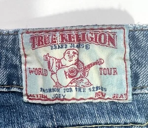 True Religion World Tour JOEY Y2K Low Rise Flare Jeans EUC Size 30 - Picture 1 of 6