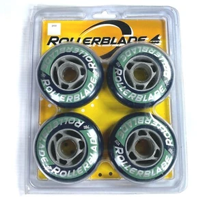1995 ROLLARBLADE set of four replacement wheels BRAND NEW and SEALED - 82A 76mm - Picture 1 of 4