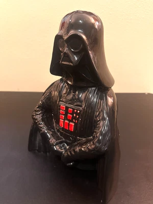 Vintage 1977 Star Wars Darth Vader 12" Ceramic Bust Figurine Red Details - Image 1 of 4