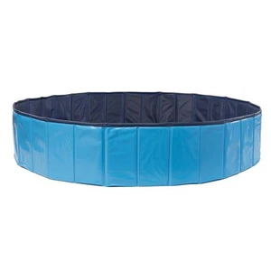 Top Paw Foldable Outdoor Dog Pool Blue Large Collapsible Swimming Summer Toy New - Picture 1 of 4