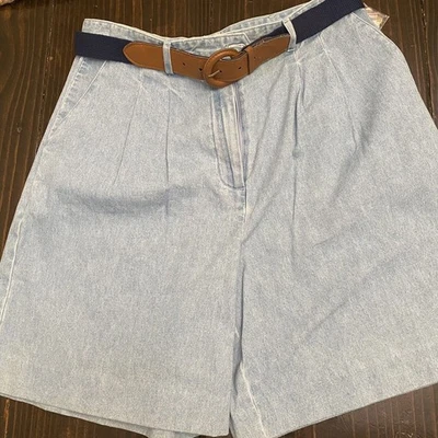 Pantalones cortos de mezclilla azul vintage Basic Editions talla 12. Kmart nuevo con etiquetas Foto 1 de 4