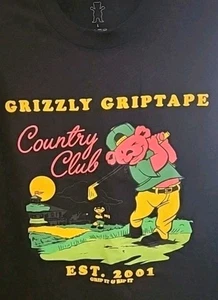 Camiseta Grizzly Griptape Skateboarding Bear Negra Gráfica Para Hombre L Patinador Nueva Sin Etiquetas - Imagen 1 de 4