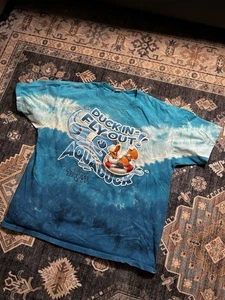 Duck In Fly Out Daffy Disney Cruise Shirt 2014 Distressed XL RARE Tie Dye - Picture 1 of 5