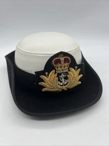 Gorra de vestir vintage de tricornio de la Marina Real Australiana para mujer talla 56 2003 RAN - Imagen 1 de 21