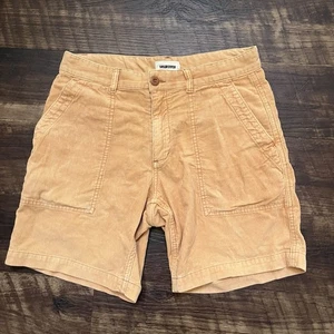 Pantaloncini da trail Taylor Stitch taglia 30 8" cotone biologico velluto a coste arancione pesca *leggi - Foto 1 di 10