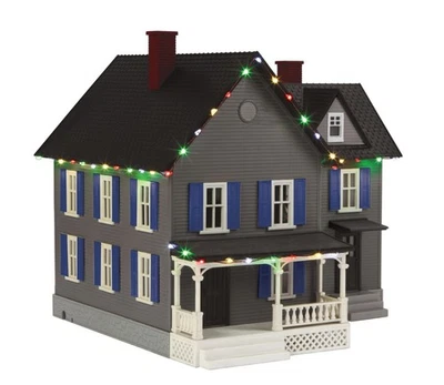 MTH 30-90521 RailKing #6 Farm House w/Operating Christmas Lights NEW MINT - Image 1 of 2