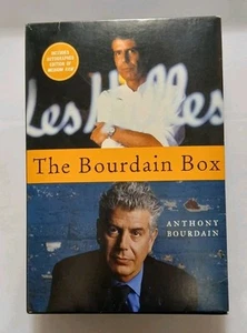 The Bourdain Box Anthony Bourdain SIGNED Medium Raw & Kitchen Confidential - Picture 1 of 12